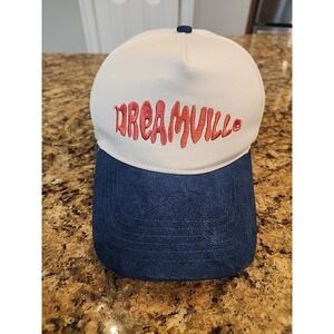 DV Fest Tan/Blue Suede Brim Snapback 5 Panel Hat